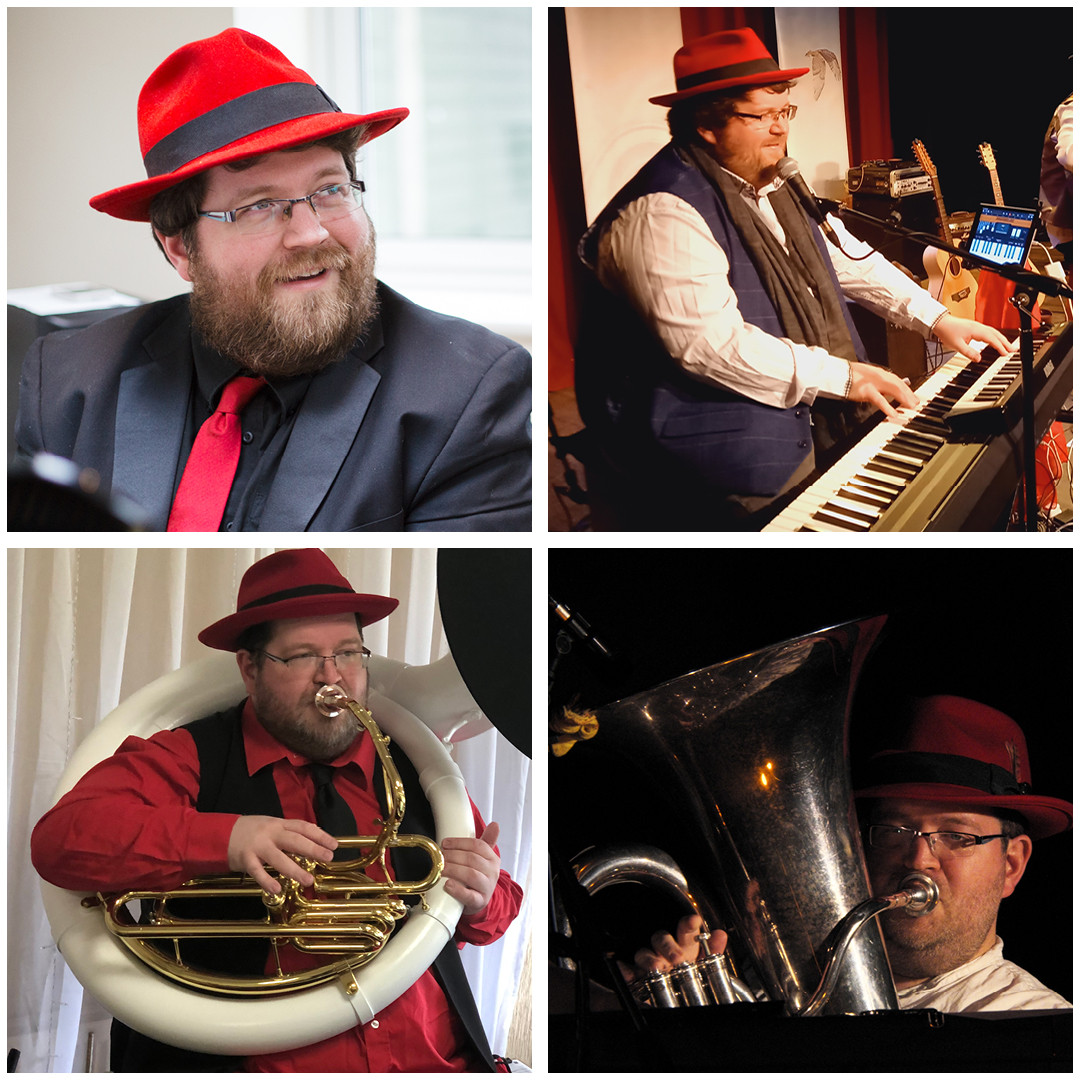 Christopher Lydon - Musician, composer, teacher, producer. Piano, tuba, sousaphone.